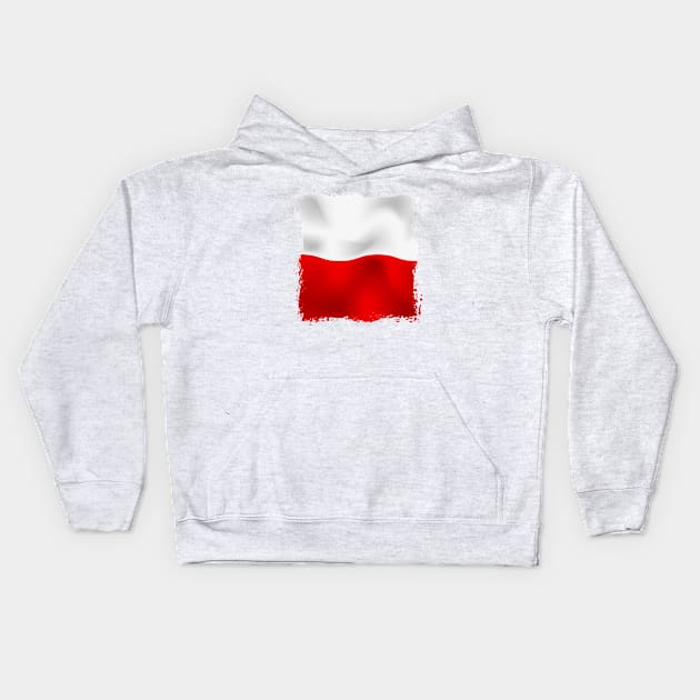 Poland flag Kids Hoodie by SASTRAVILA